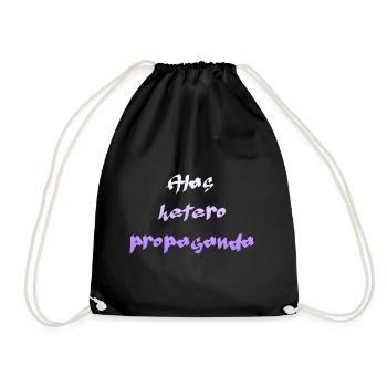 Heterosexuelle Propaganda - Turnbeutel - Schwarz - Vorne