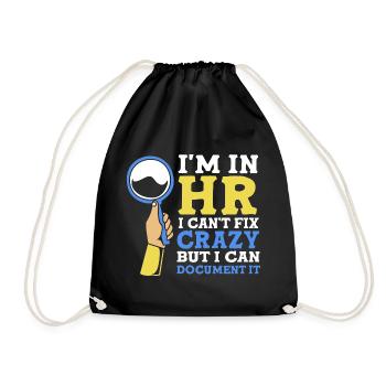HR Manager - Turnbeutel - Schwarz - Vorne