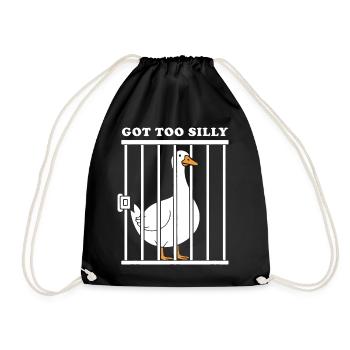 Goose Funny Graphic - Turnbeutel - Schwarz - Vorne
