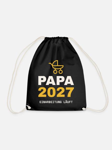 Papa 2027 - Turnbeutel - Schwarz