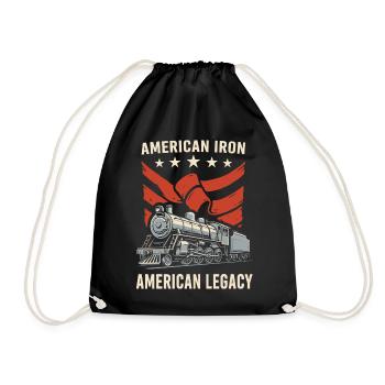 American Iron American Legacy Lokomotive - Turnbeutel - Schwarz - Vorne