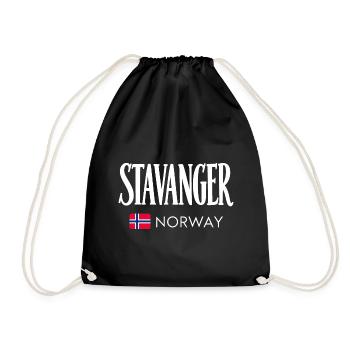Stavanger - Norway - Norge - Norwegen - Skandinavi - Turnbeutel - Schwarz - Vorne