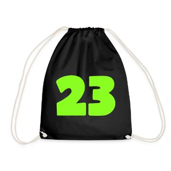 23 - Turnbeutel - Schwarz - Vorne