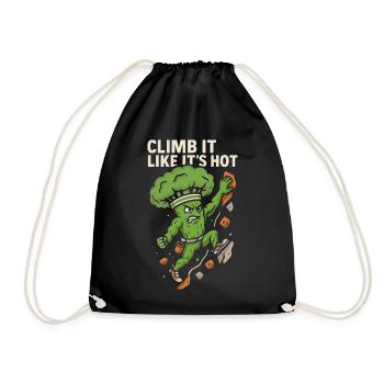 Climb it like it’s hot - Turnbeutel - Schwarz - Vorne