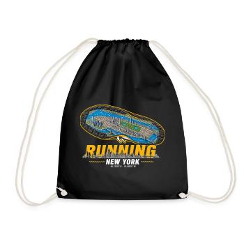Running New York Laufschuh Stadtkarte - dunkel - Turnbeutel - Schwarz - Vorne