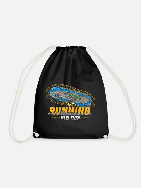 Running New York Laufschuh Stadtkarte - dunkel - Turnbeutel - Schwarz