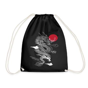 Japanischer Drachengeist - Turnbeutel - Schwarz - Vorne