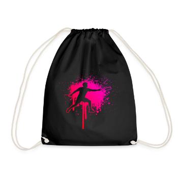 Ultimate Frisbee Geschenk für ein Ultimate-Spieler - Turnbeutel - Schwarz - Vorne