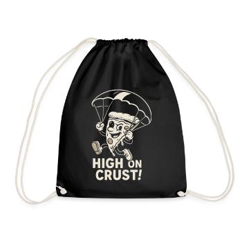 High on crust - Turnbeutel - Schwarz - Vorne
