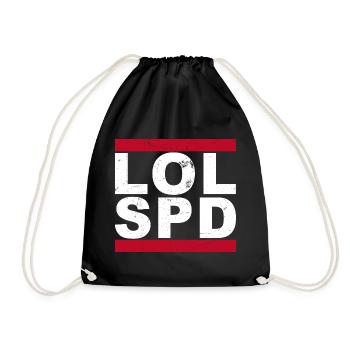 LOL SPD - Turnbeutel - Schwarz - Vorne