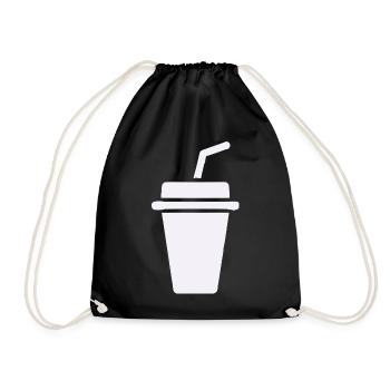 ToGo Becher Icon - Turnbeutel - Schwarz - Vorne