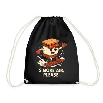 S’more air, please - Turnbeutel - Schwarz - Vorne