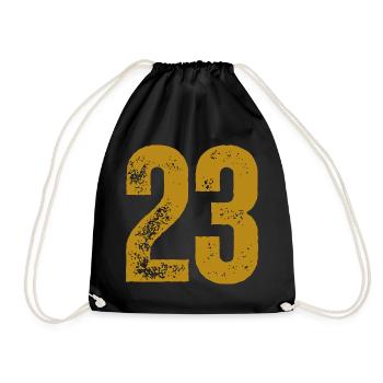 23 - Turnbeutel - Schwarz - Vorne