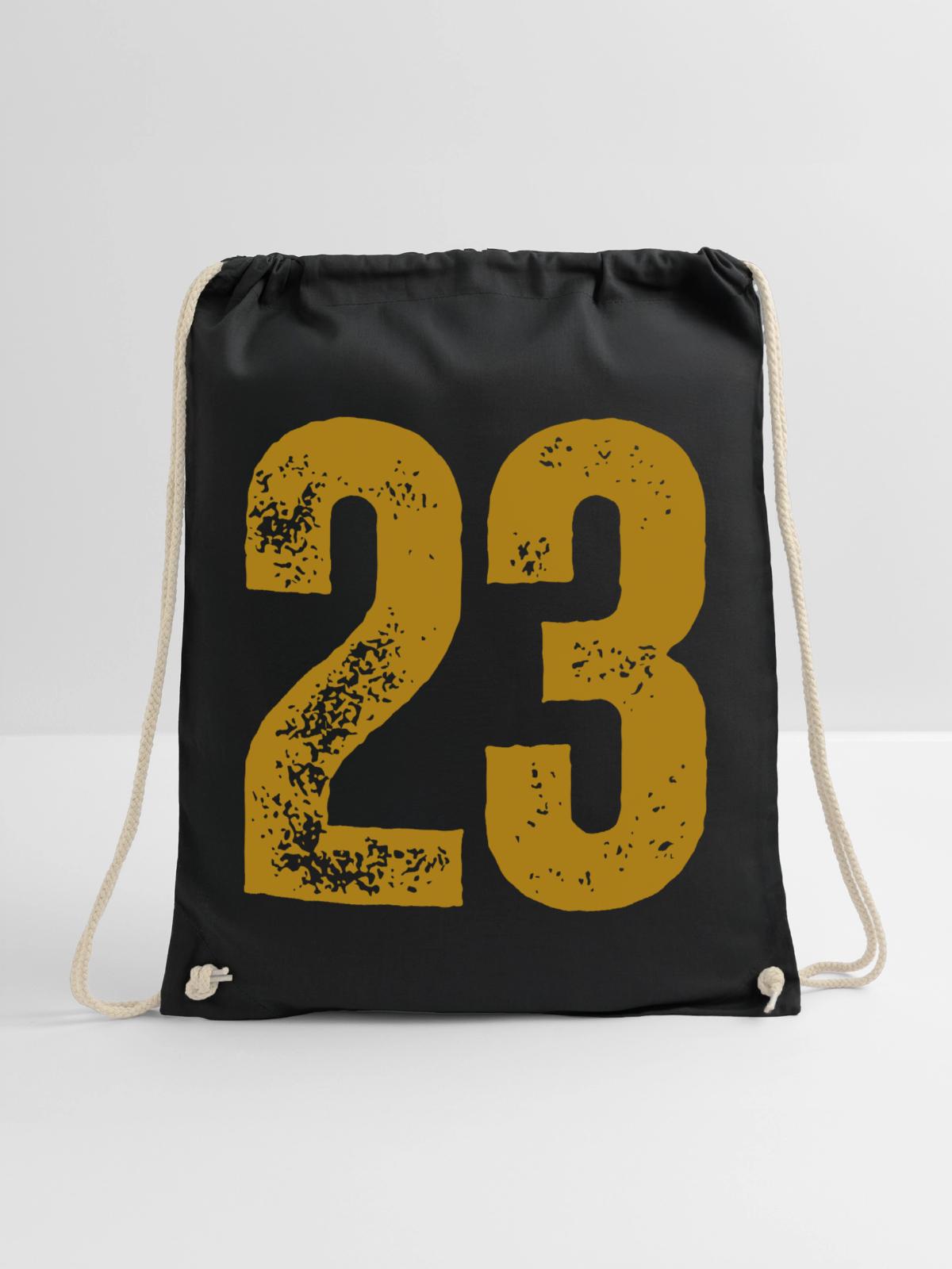 23 - Turnbeutel - Schwarz - Vorne