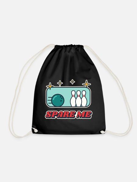 Spare Me Retro Bowling - Turnbeutel - Schwarz