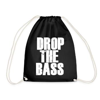 Lass den Bass fallen - Turnbeutel - Schwarz - Vorne