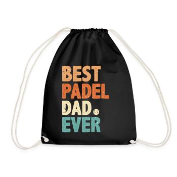 Padel Dad Bester Vater Padel Padelist Spieler - Turnbeutel - Schwarz - Vorne