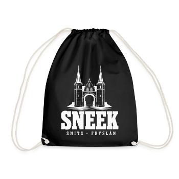 Sneek Snits Waterpoort Friesland Hoodie, Shirt - Turnbeutel - Schwarz - Vorne