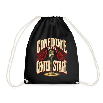 Burlesque Confidence Takes Center Stage - Turnbeutel - Schwarz - Vorne