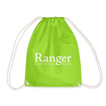 Ranger im Nationalpark – Wildhüter - Turnbeutel - Neongrün - Vorne