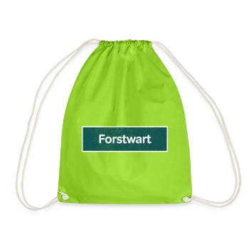 Forstwart – Forstwirtschaft & Waldarbeit - Turnbeutel - Neongrün - Vorne