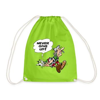 Asterix & Obelix geben niemals auf - Turnbeutel - Neongrün - Vorne