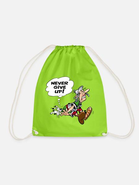 Asterix & Obelix geben niemals auf - Turnbeutel - Neongrün