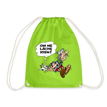 Asterix & Obelix Wir lassen nicht locker! - Turnbeutel - Neongrün - Vorne