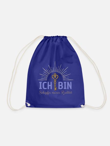 Ich bin Schöpfer blau - Turnbeutel - Königsblau