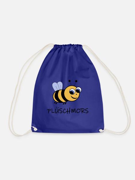 PLATTDEUTSCH PLÜSCHMORS JUNGE HUMMEL BIENE SHIRT - Turnbeutel - Königsblau