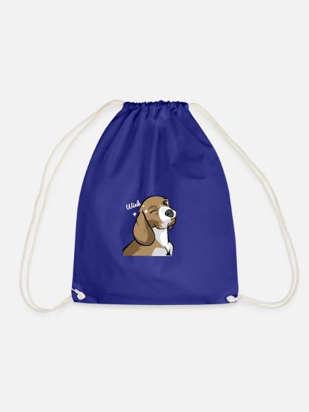 Verschmitzter Beagle Hundeliebe - Turnbeutel - Königsblau