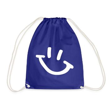 Smiley - Turnbeutel - Königsblau - Vorne
