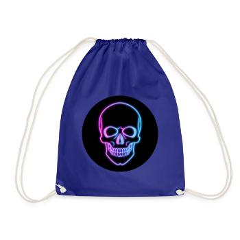Neon Skull - Turnbeutel - Königsblau - Vorne