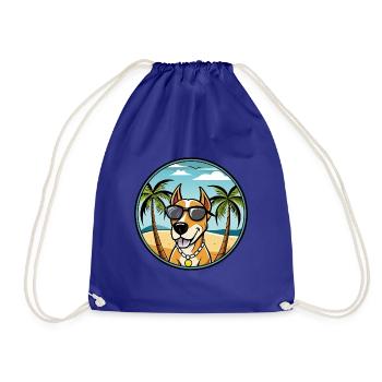 Transsilvanischer Windhund Rasse Cartoon Sonnenbrille - Turnbeutel - Königsblau - Vorne