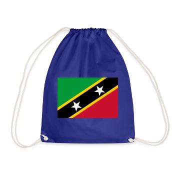 St. Kitts und Nevis - Turnbeutel - Königsblau - Vorne