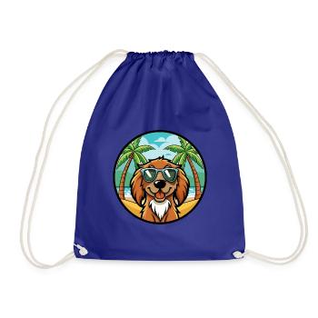 Boykin Spaniel Chien Race Dessin Animé Lunettes De Soleil Plage - Sac de sport léger - bleu roi - Devant