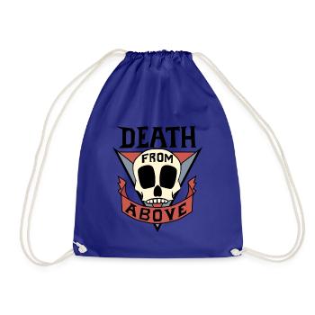 Death from above ! - Pour fond clair ! - Sac de sport léger - bleu roi - Devant