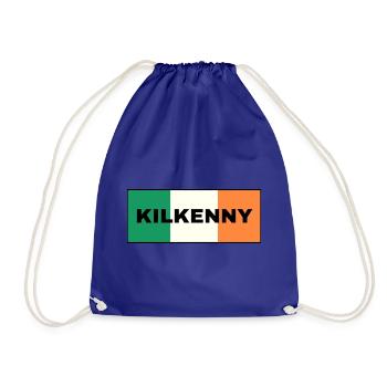 Kilkenny City in irischer Flagge - Turnbeutel - Königsblau - Vorne