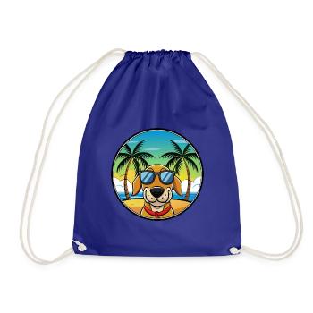 Transsilvanischer Windhund Rasse Cartoon Sonnenbrille - Turnbeutel - Königsblau - Vorne