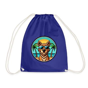 Pudelpointer Chien Race Dessin Animé Lunettes De Soleil Plage - Sac de sport léger - bleu roi - Devant