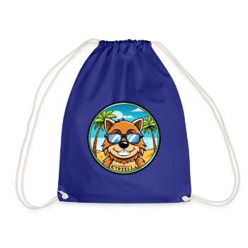 Estrela Mountain Dog Breed Cartoon Sunglass Beach - Sac de sport léger - bleu roi - Devant