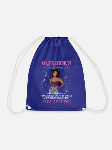 Capricorn girl - Turnbeutel - Königsblau