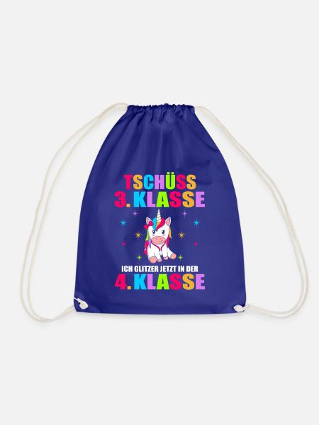 Tschüss 3.Klasse Ich Glitzer Jetzt In Der 4.Klasse - Turnbeutel - Königsblau