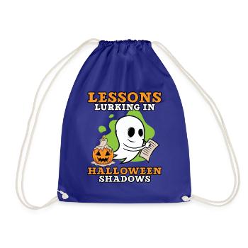 Lektionen, die in den Schatten von Halloween lauer - Turnbeutel - Königsblau - Vorne