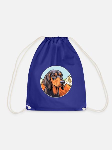 Andalusischer Jagdhund Rasse Cartoon Kawaii Watercol - Turnbeutel - Königsblau