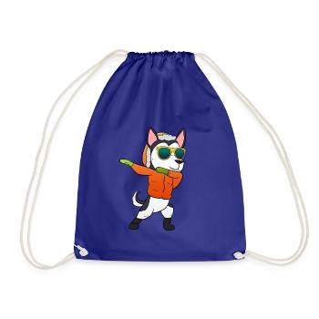 Husky Weihnachtsgeschenk - Turnbeutel - Königsblau - Vorne