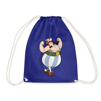 Asterix Obelix Hände In Den Taschen - Turnbeutel - Königsblau - Vorne