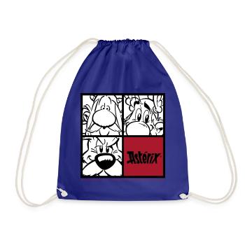 Asterix & Obelix & Idefix Porträt - Turnbeutel - Königsblau - Vorne