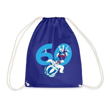 Asterix & Obelix 60. Geburtstag Design - Turnbeutel - Königsblau - Vorne