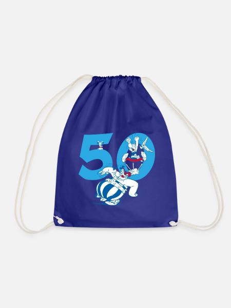 Asterix & Obelix 50. Geburtstag Design - Turnbeutel - Königsblau